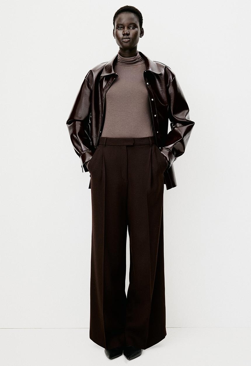 H&M - Polo-neck top - brown