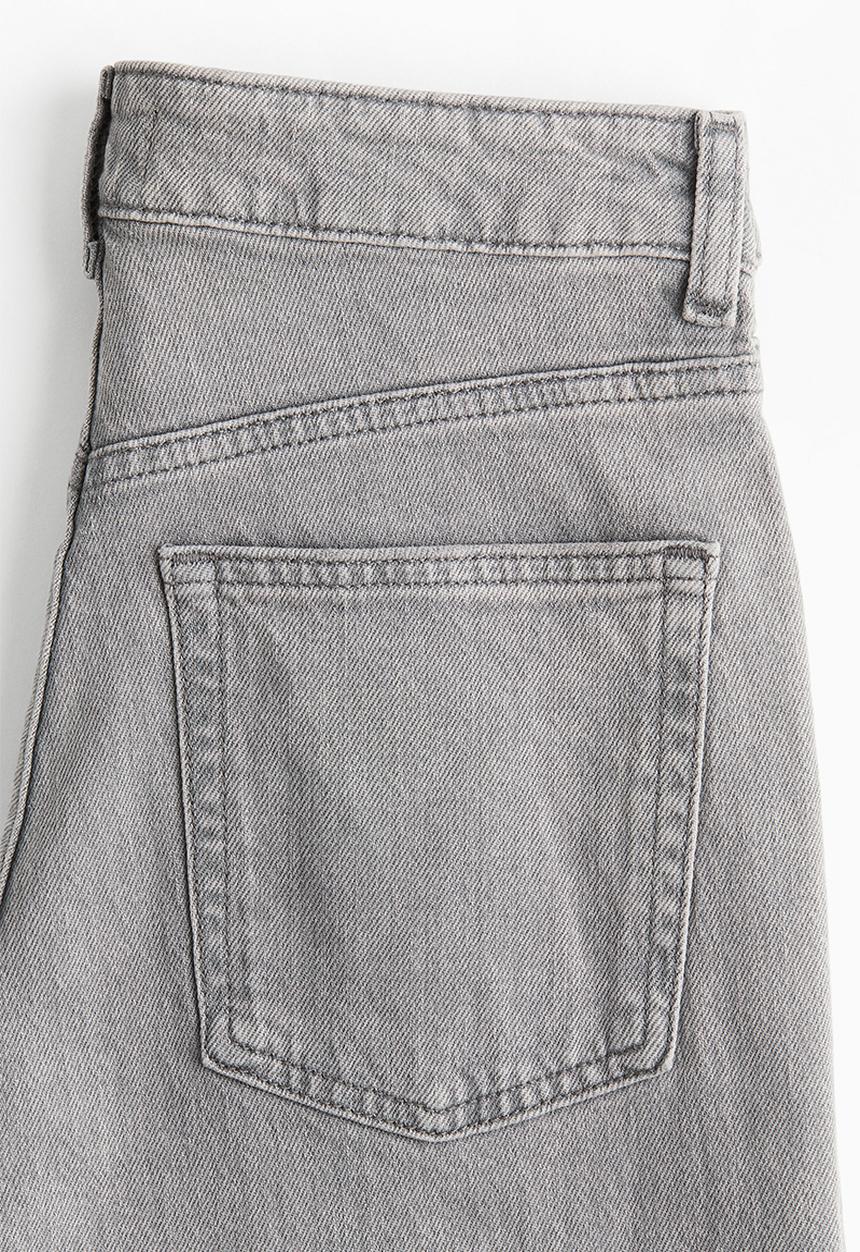 H&M - Wide high jeans - light grey