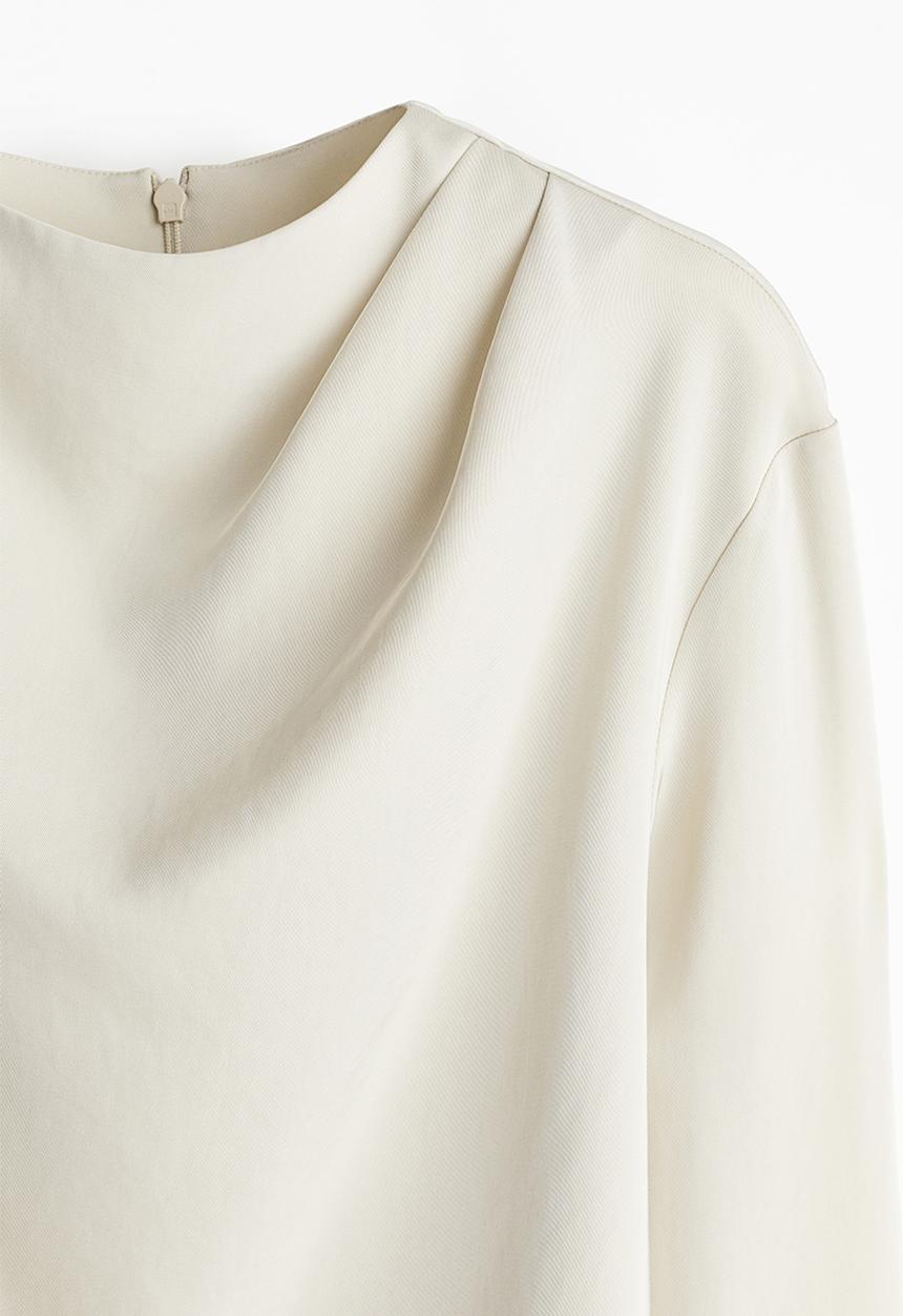 H&M - Twill blouse - cream