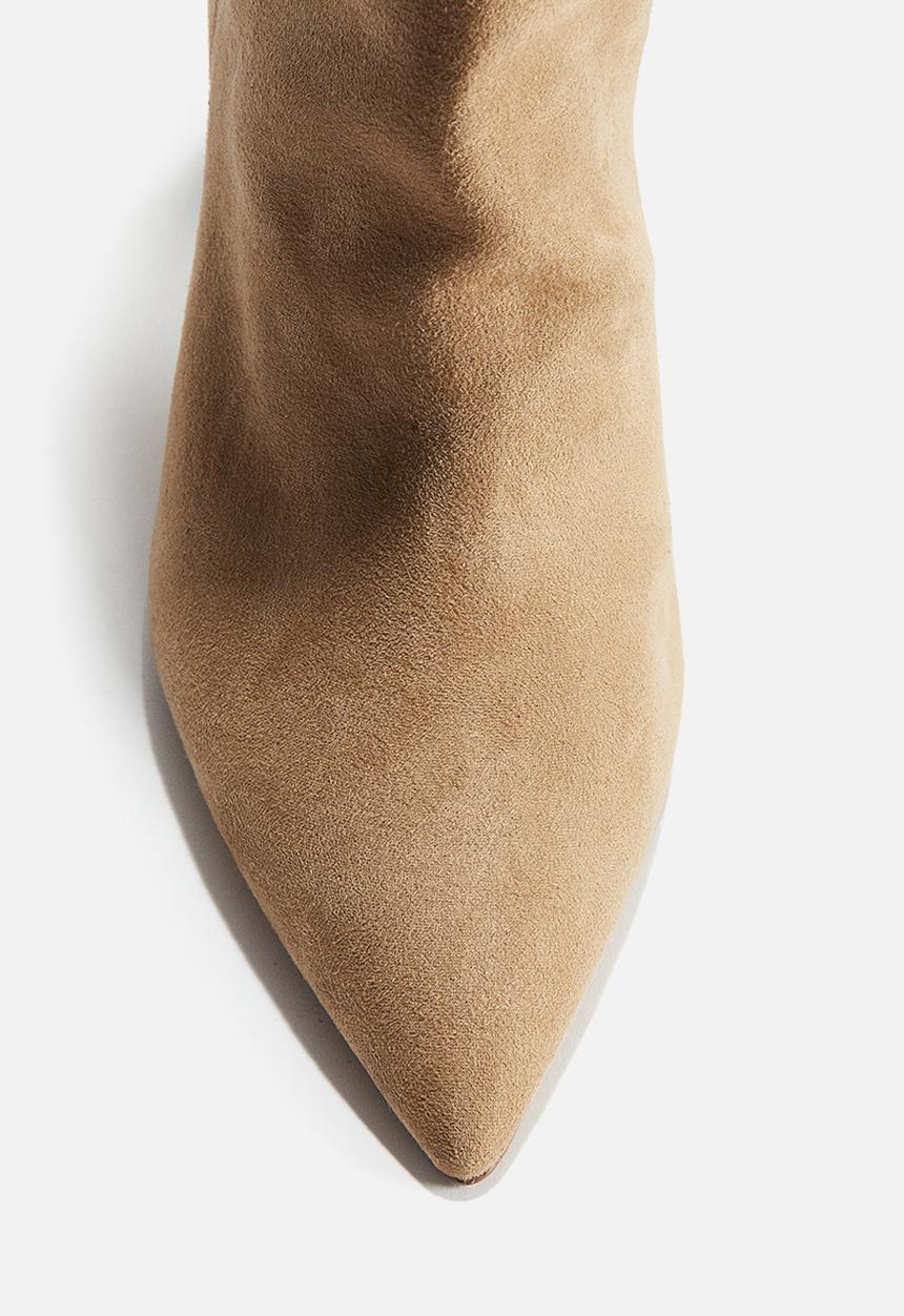 H&M - Pointed ankle boots - beige