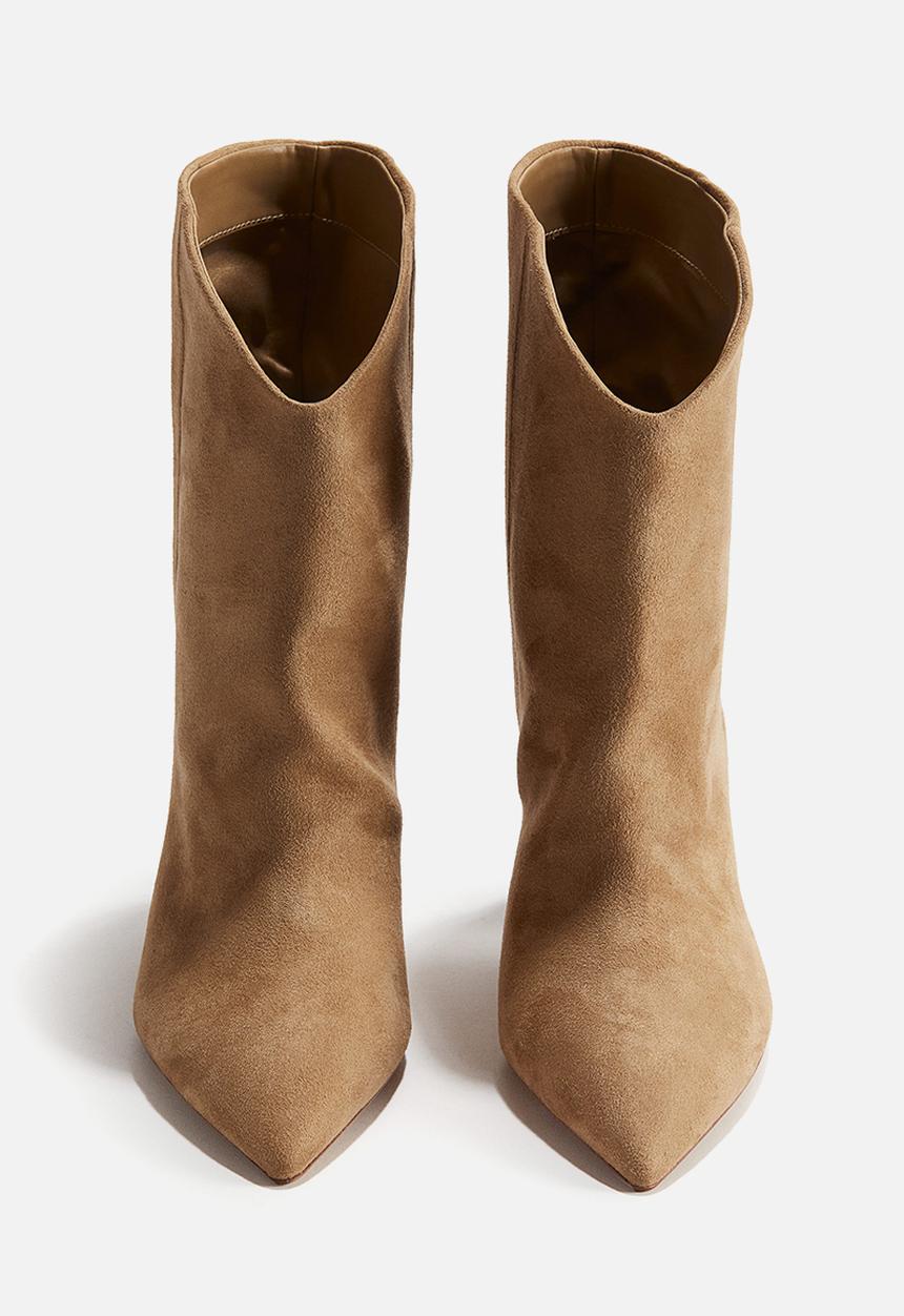 H&M - Pointed ankle boots - beige