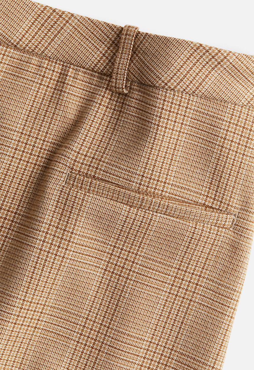 H&M - Tailored mini skirt - beige,multi