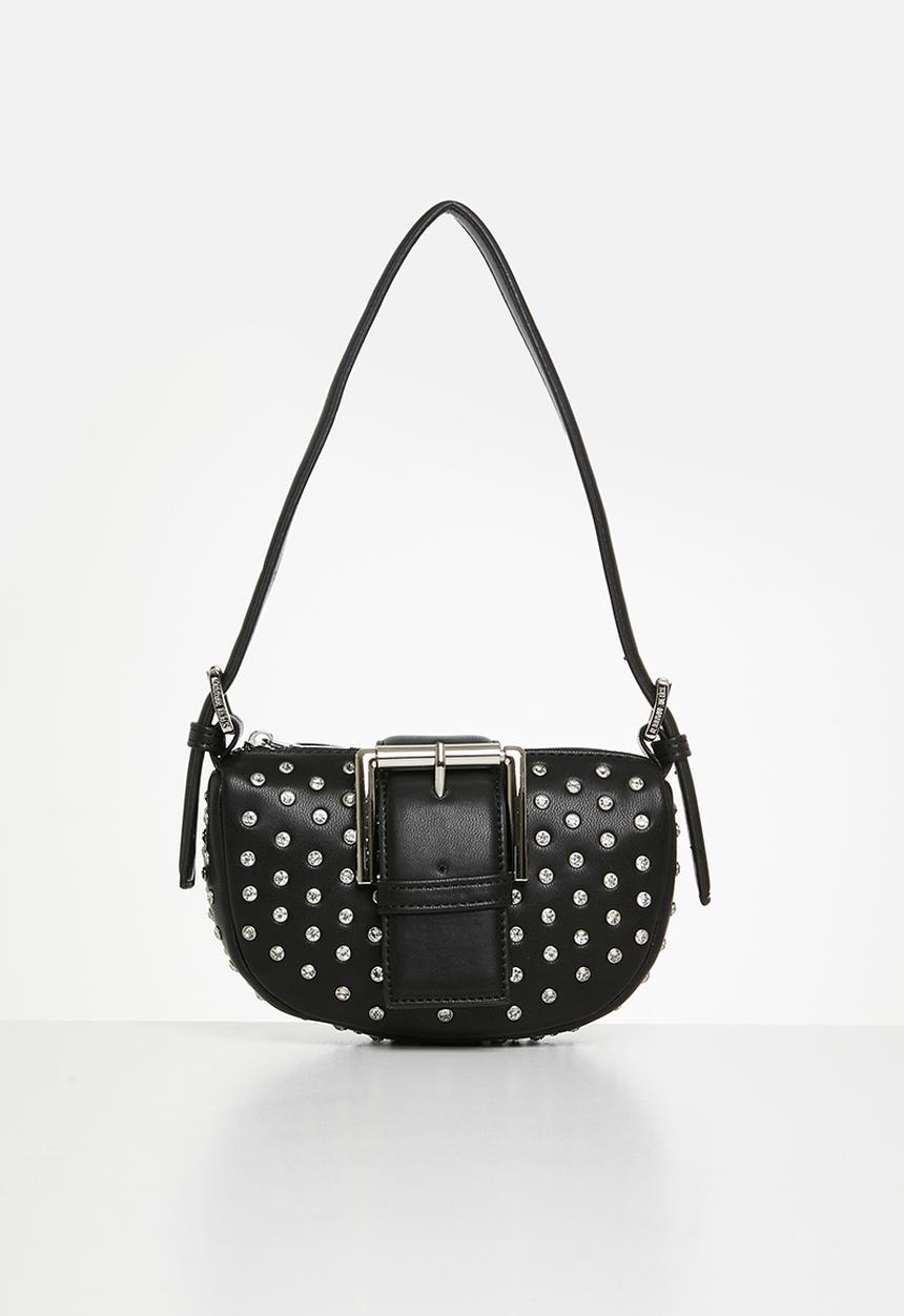 Axis shoulder bag-black/silver