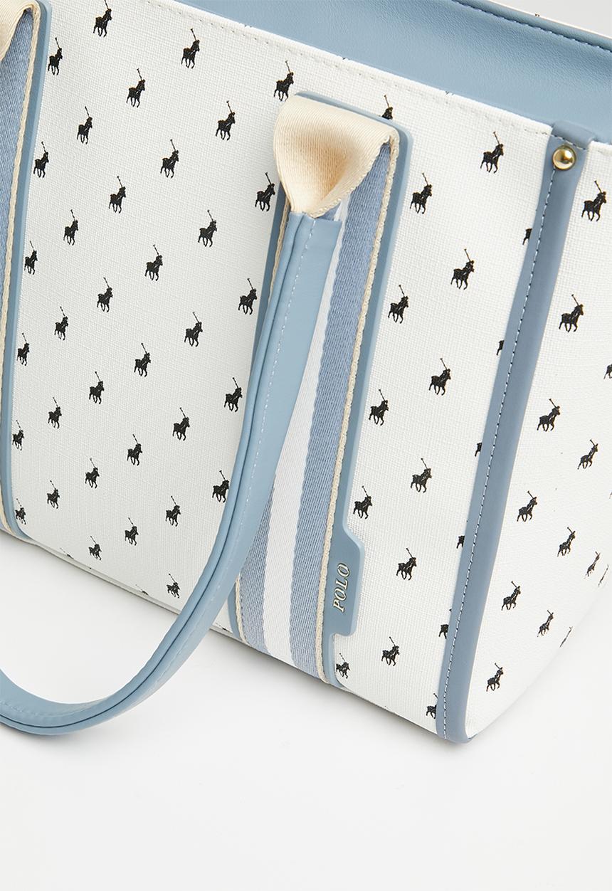 POLO - Tote bag - white & blue