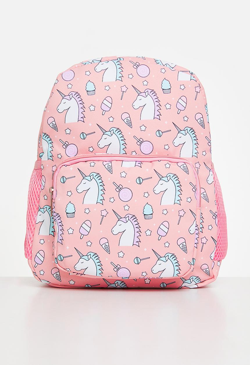 Pop Candy - Unicorn print backpack-pink
