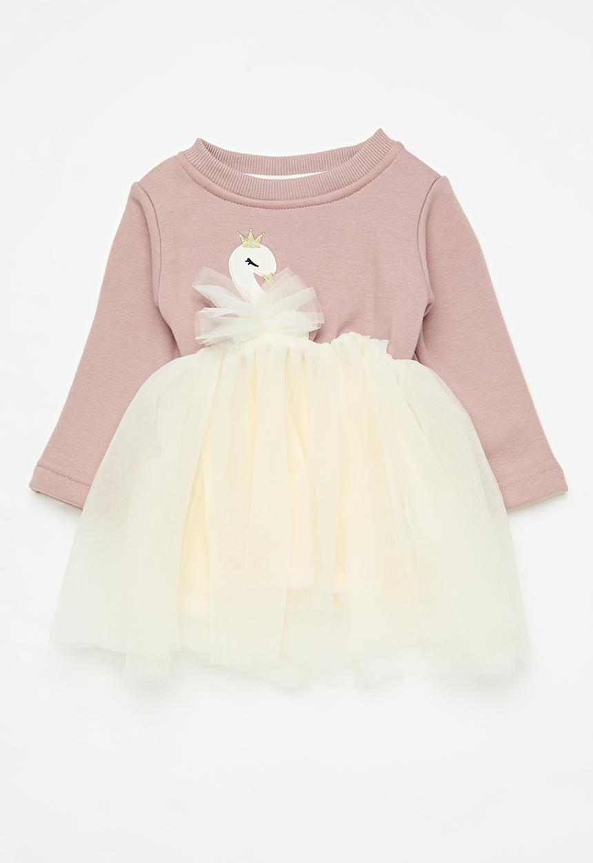 Pop Candy - Combo dress-pink & white
