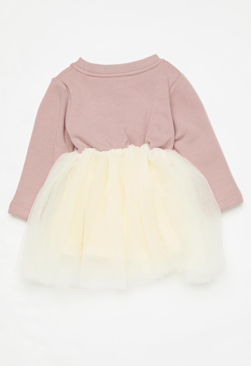 Pop Candy - Combo dress-pink & white