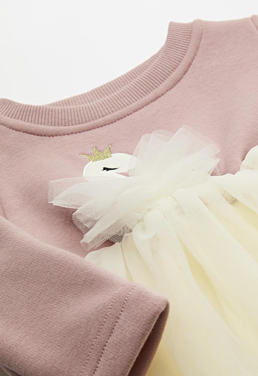 Pop Candy - Combo dress-pink & white