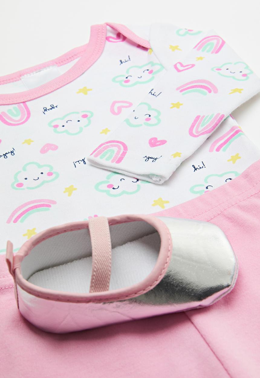 Pop Candy - 3 piece set - pink/white/print multi
