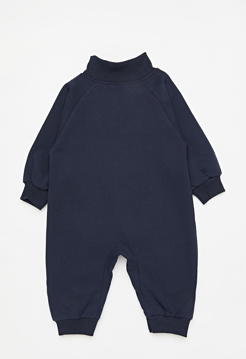 Pop Candy - Zip thru romper - navy blue