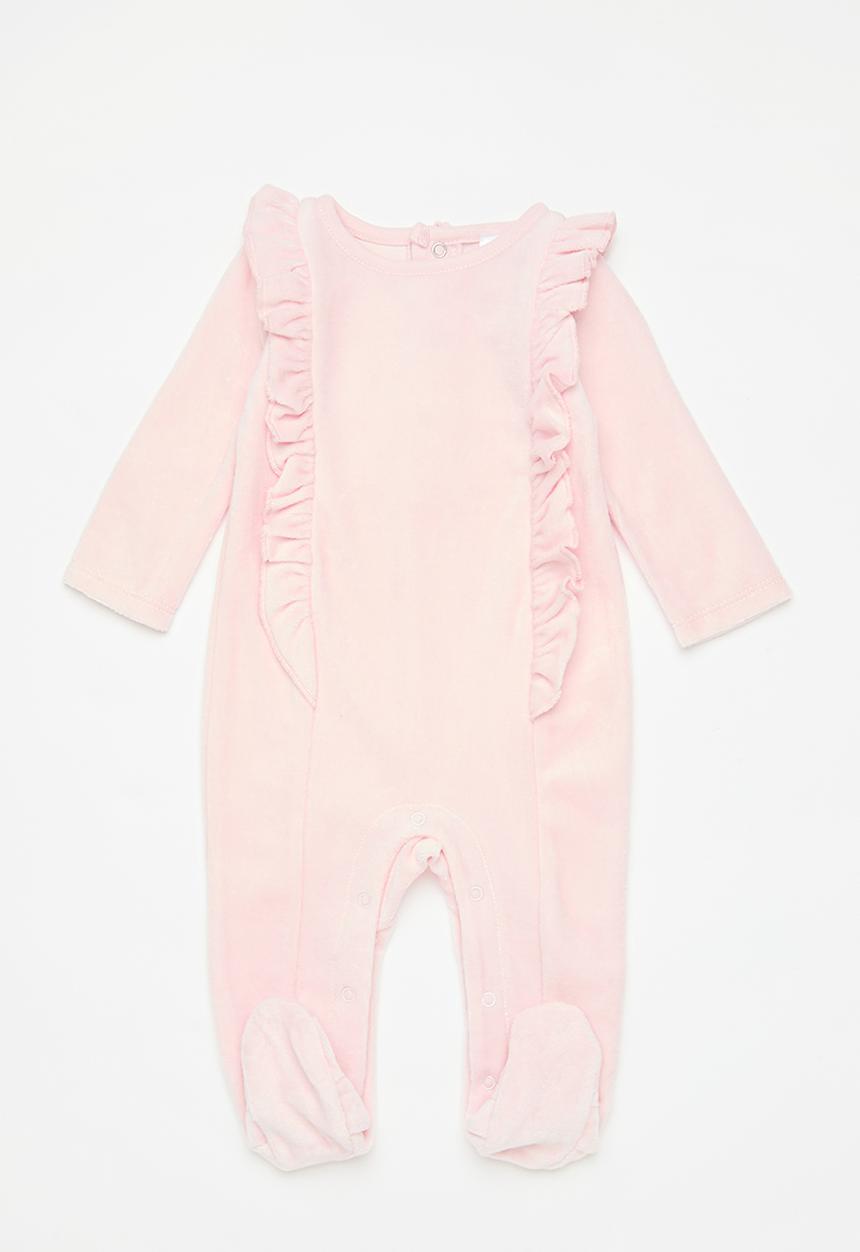 Pop Candy - Frilled babygrow - pink