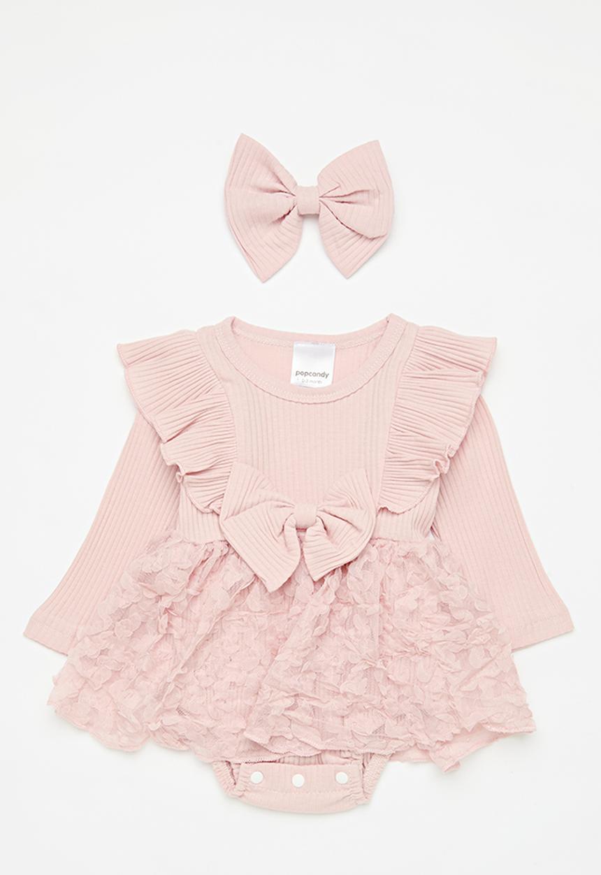 Pop Candy - Romper dress & headband set - pink