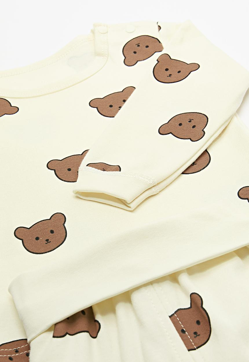 Pop Candy - Printed pj set - ecru