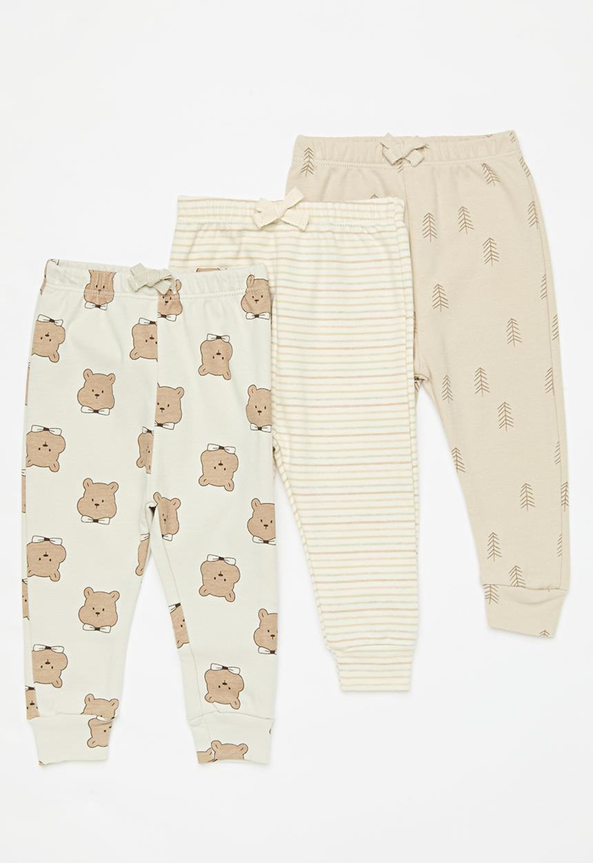 Pop Candy - 3 Piece set - brown & ecru