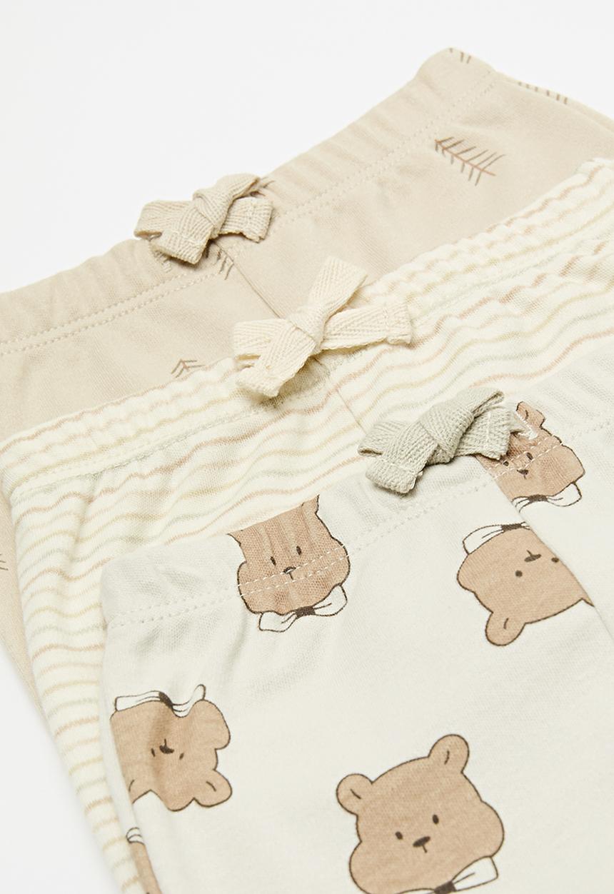 Pop Candy - 3 Piece set - brown & ecru