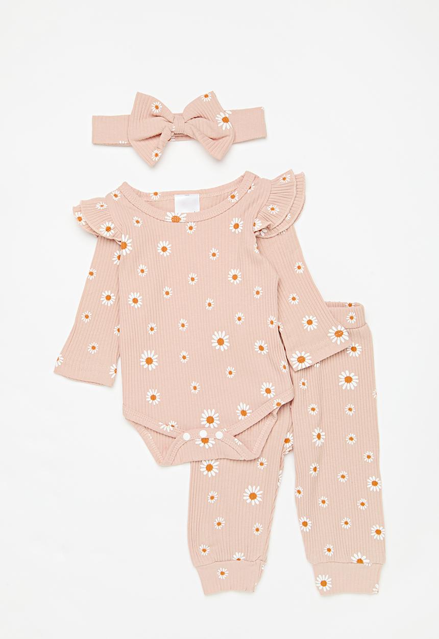 Pop Candy - 3 Piece printed set-pink