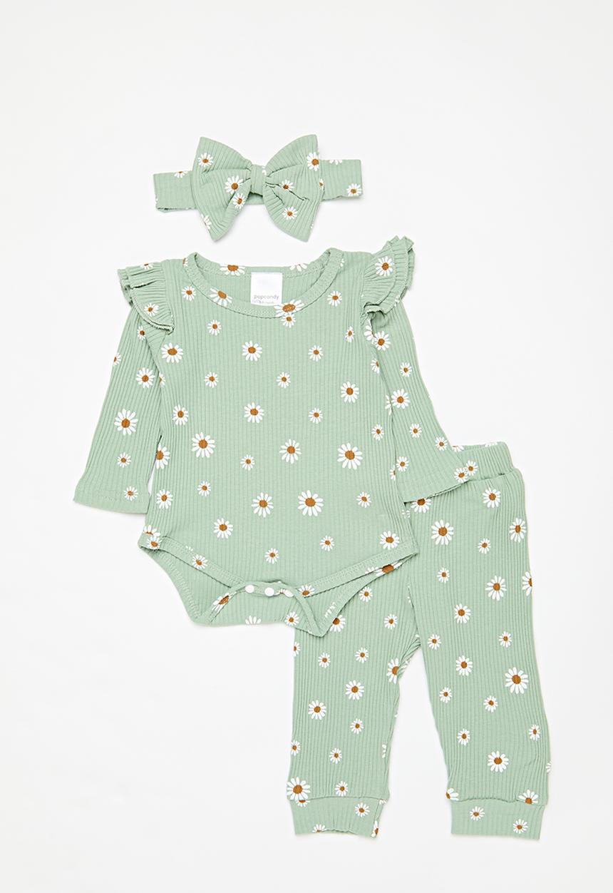 Pop Candy - 3 Piece printed set - green