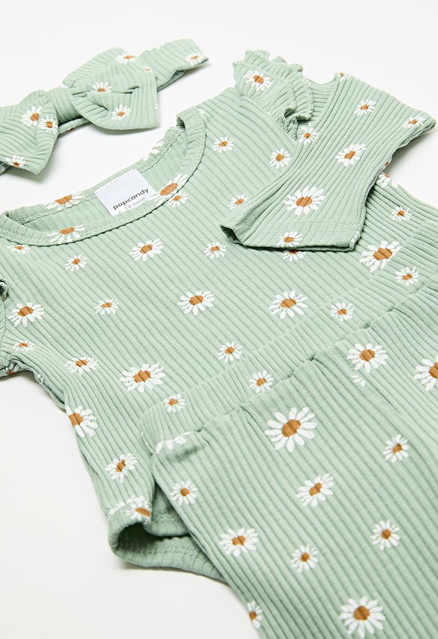 Pop Candy - 3 Piece printed set - green