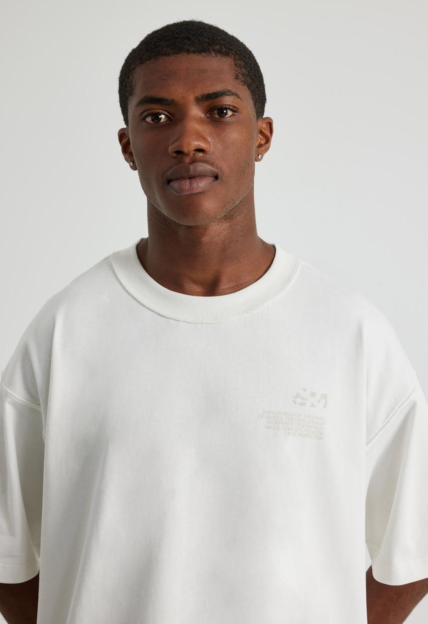 Factorie - Notion Boxy Cropped Heavyweight T-shirt- Ntn Cloud/Notion Escapism