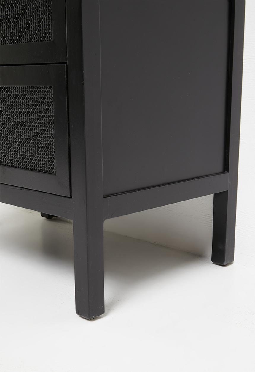 Sixth Floor - Nablus rattan bedside table - black