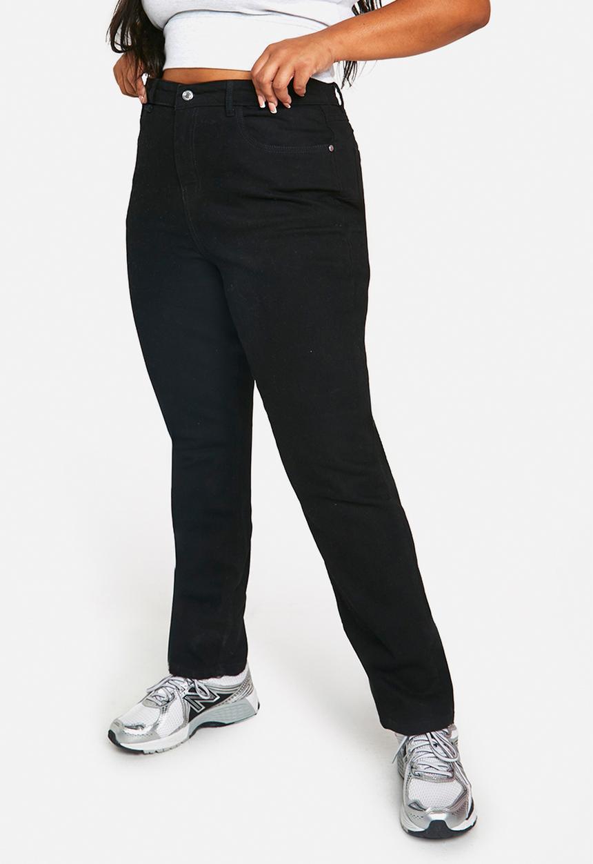 boohoo - Plus Butt Shaper High Rise Skinny Jeans - Black