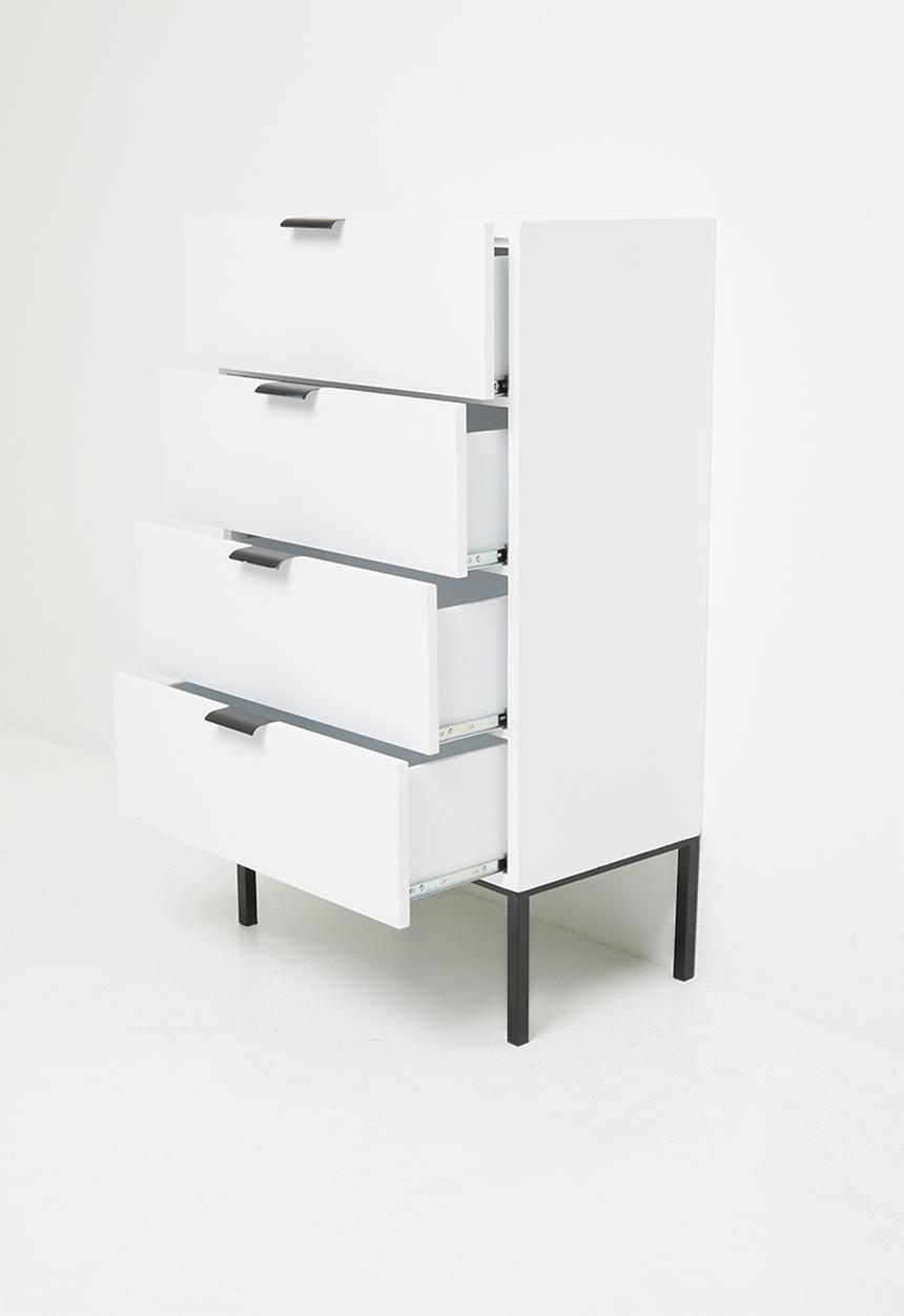 Sixth Floor - Carlo 4 drawer - Off White