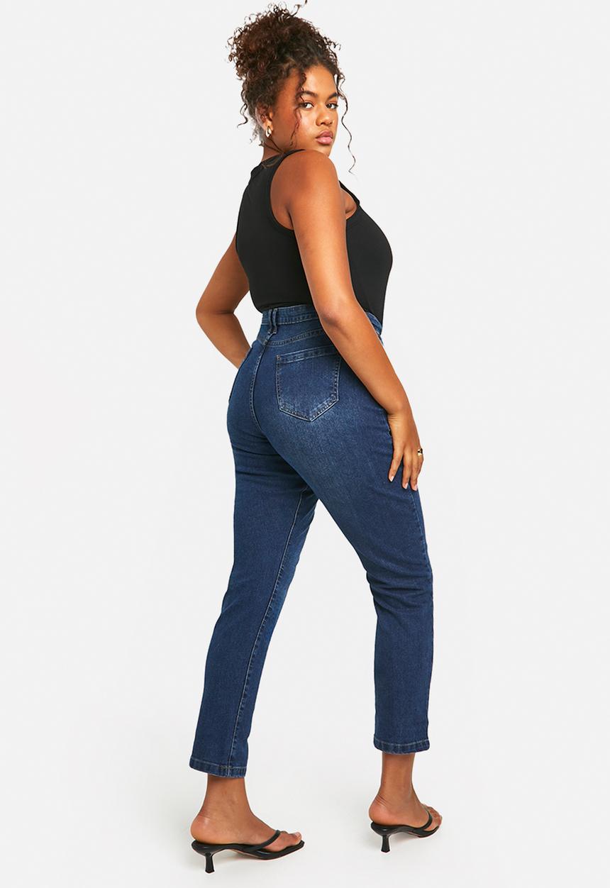 boohoo - Plus Basic Stretch Skinny Jeans - Mid Blue
