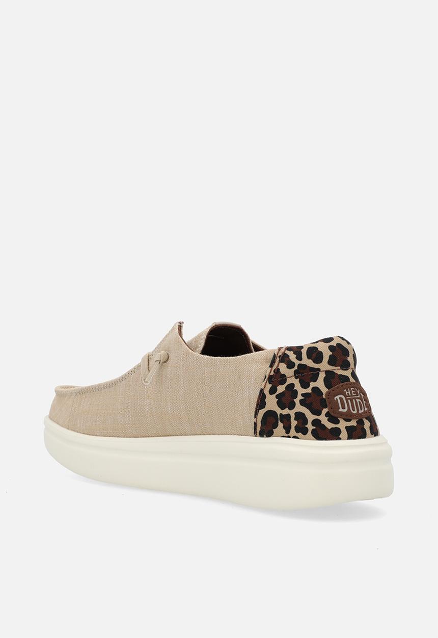 Hey Dude - Wendy Rise Animal slip on - Tan/Multi