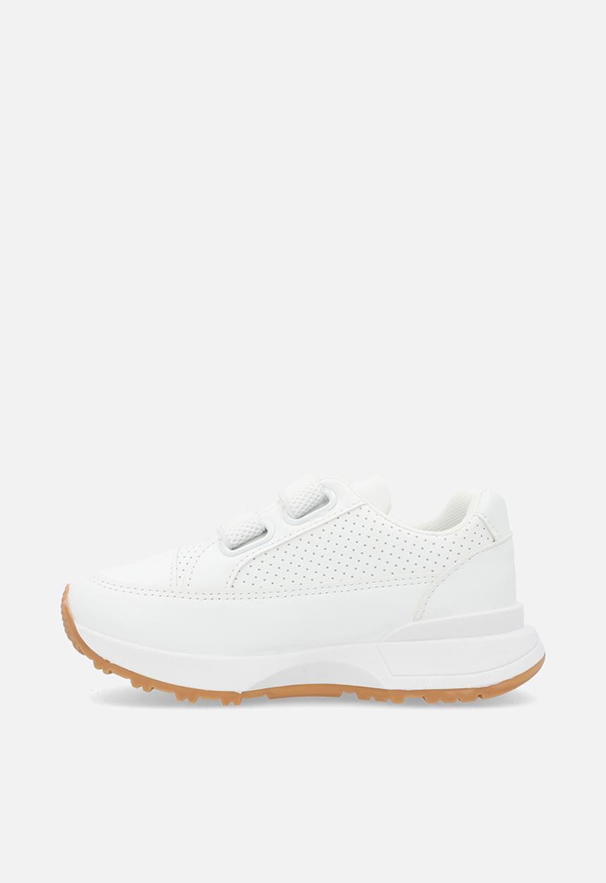 Pop Candy - Twin velcro strap sneakers - white
