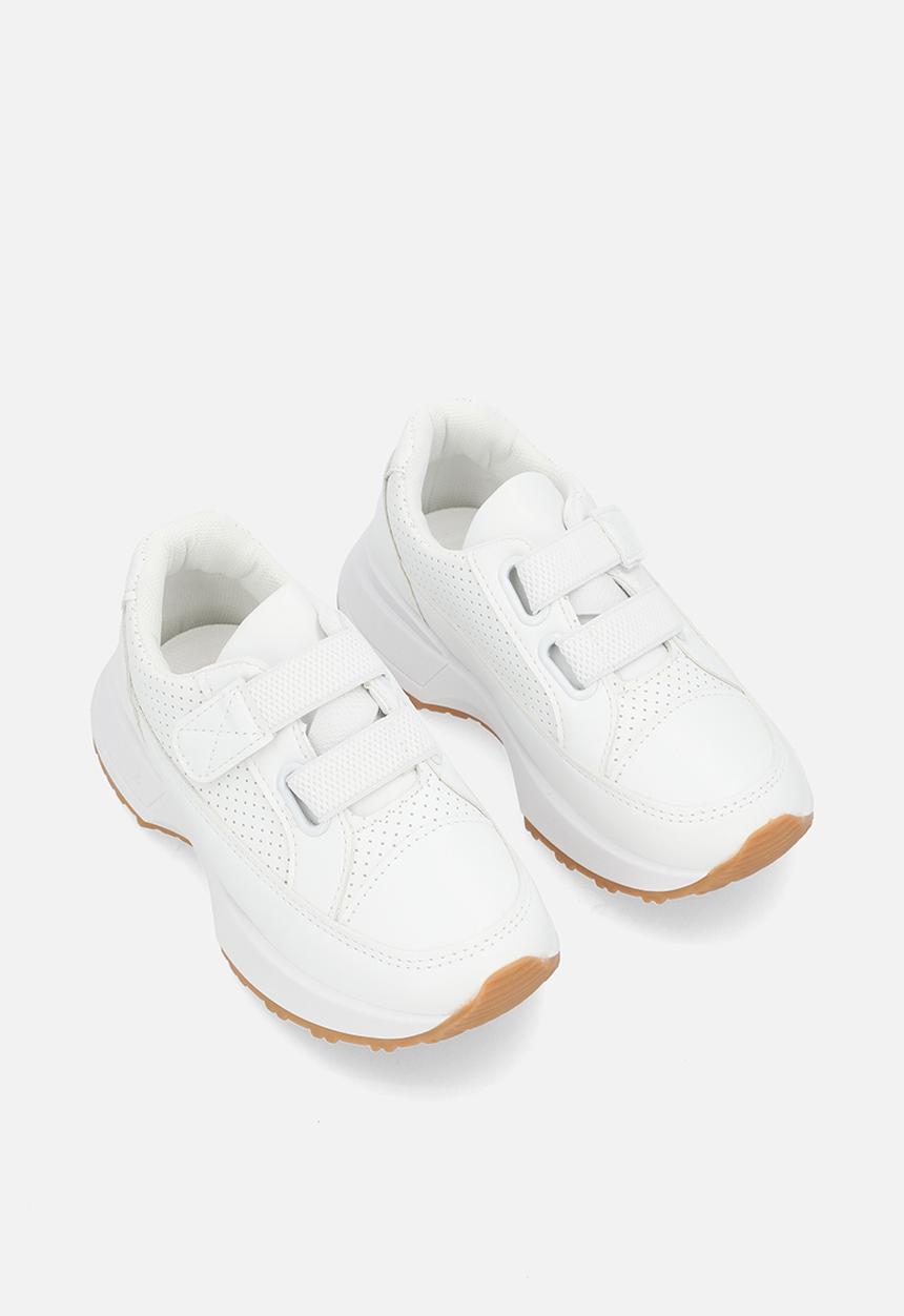 Pop Candy - Twin velcro strap sneakers - white