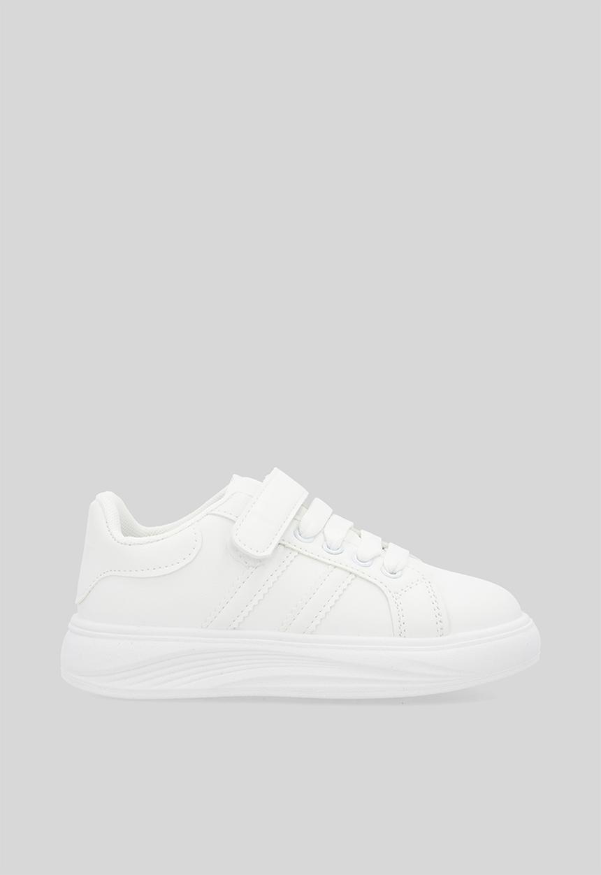 Pop Candy - Lace & velcro sneakers - white