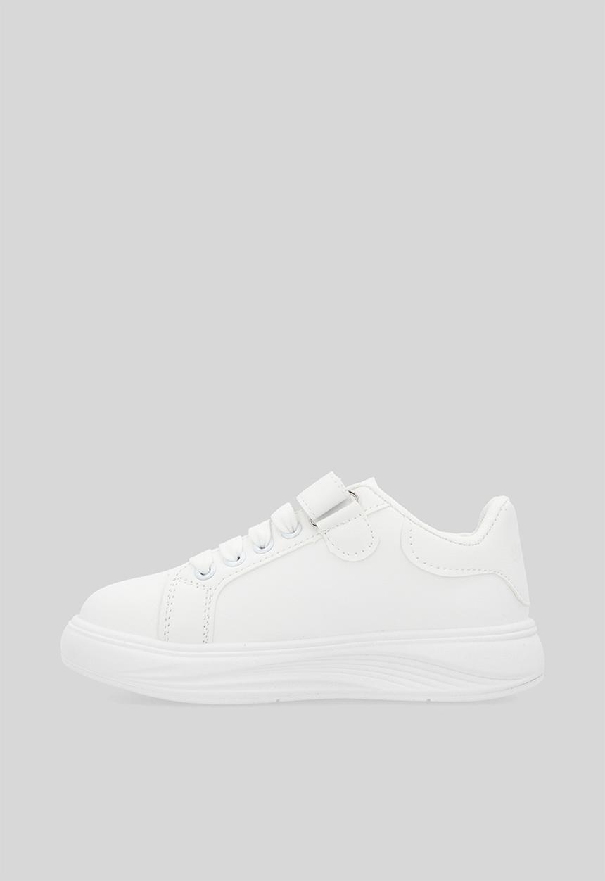 Pop Candy - Lace & velcro sneakers - white