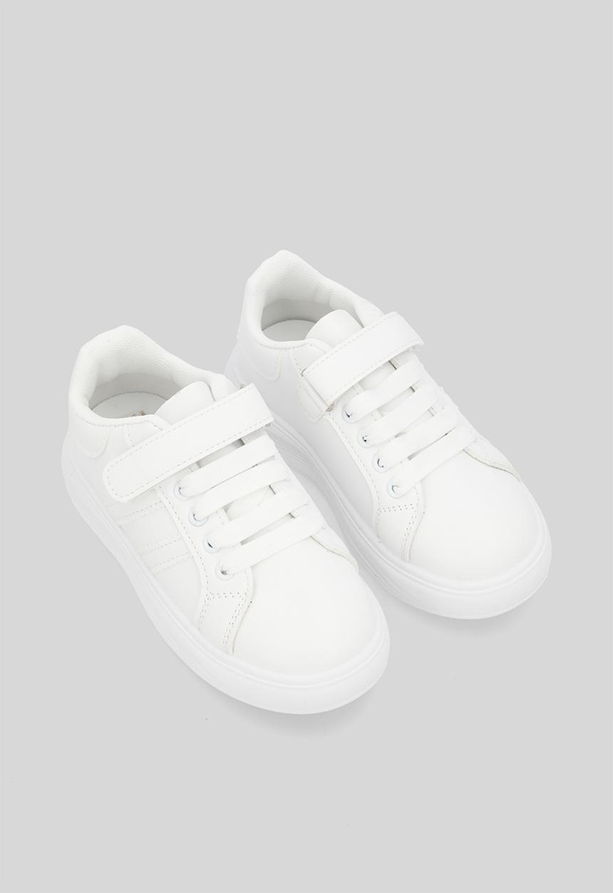 Pop Candy - Lace & velcro sneakers - white