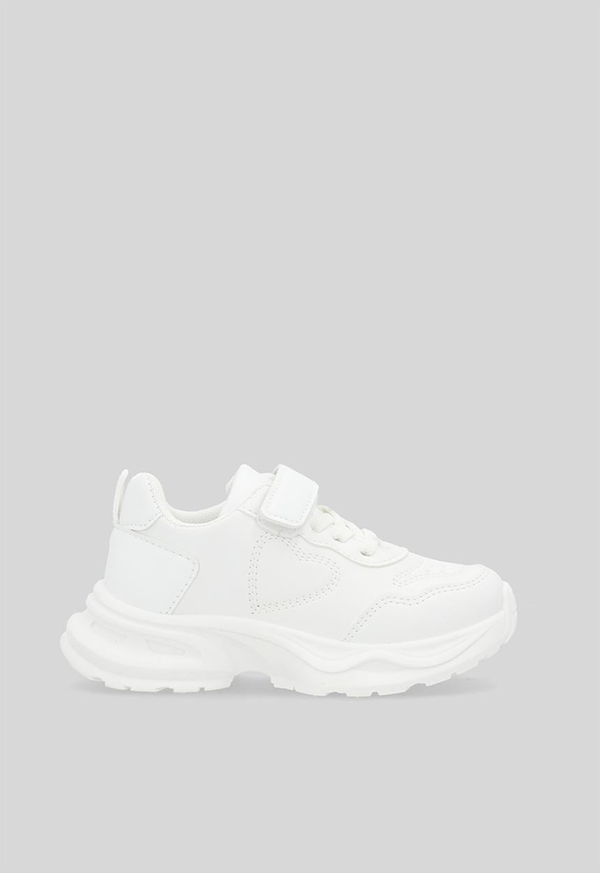 Pop Candy - Velcro & lace sneakers - white