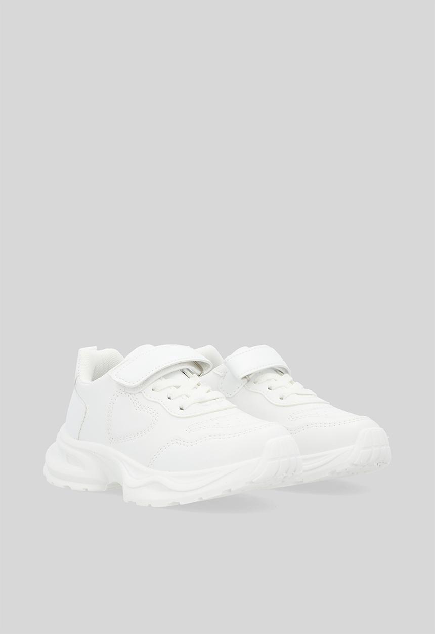 Pop Candy - Velcro & lace sneakers - white