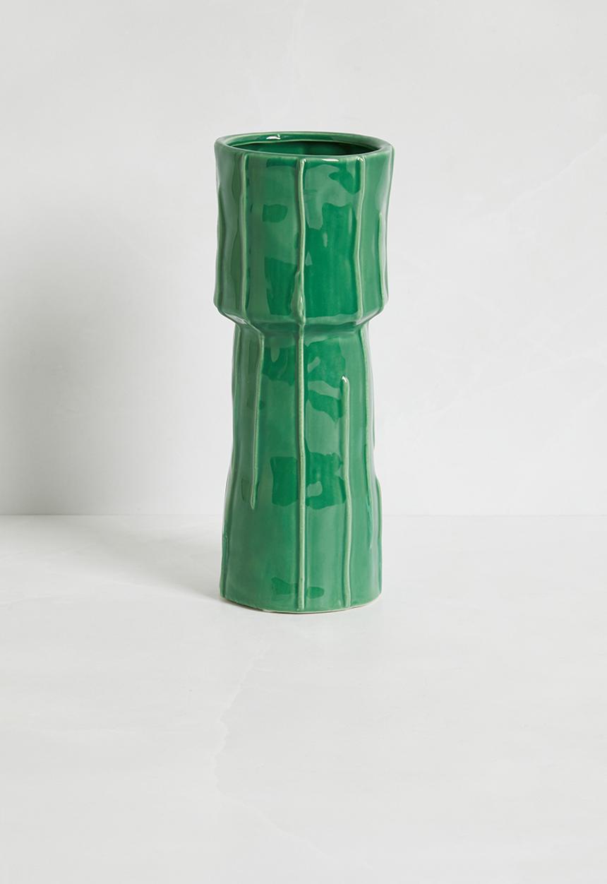 Sixth Floor - Monochromatic vase - green