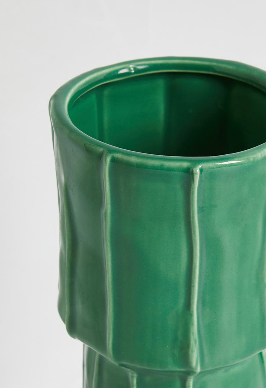 Sixth Floor - Monochromatic vase - green