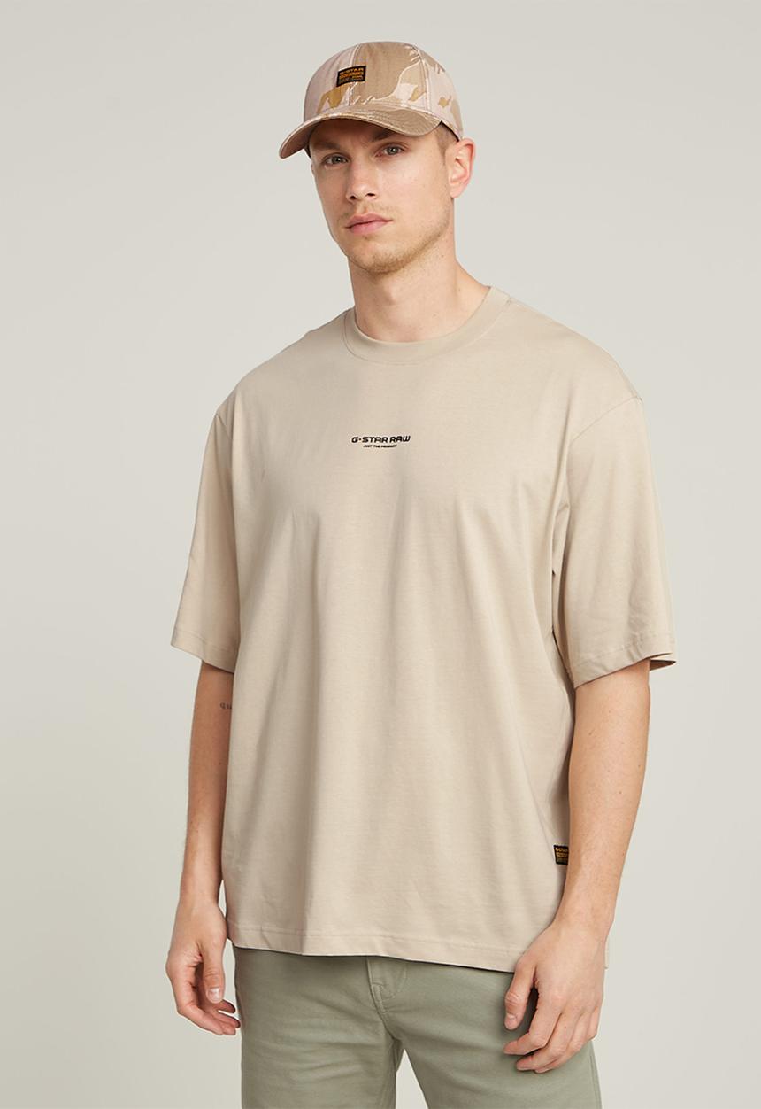 G-STAR - Center chest boxy r T-shirt - beige