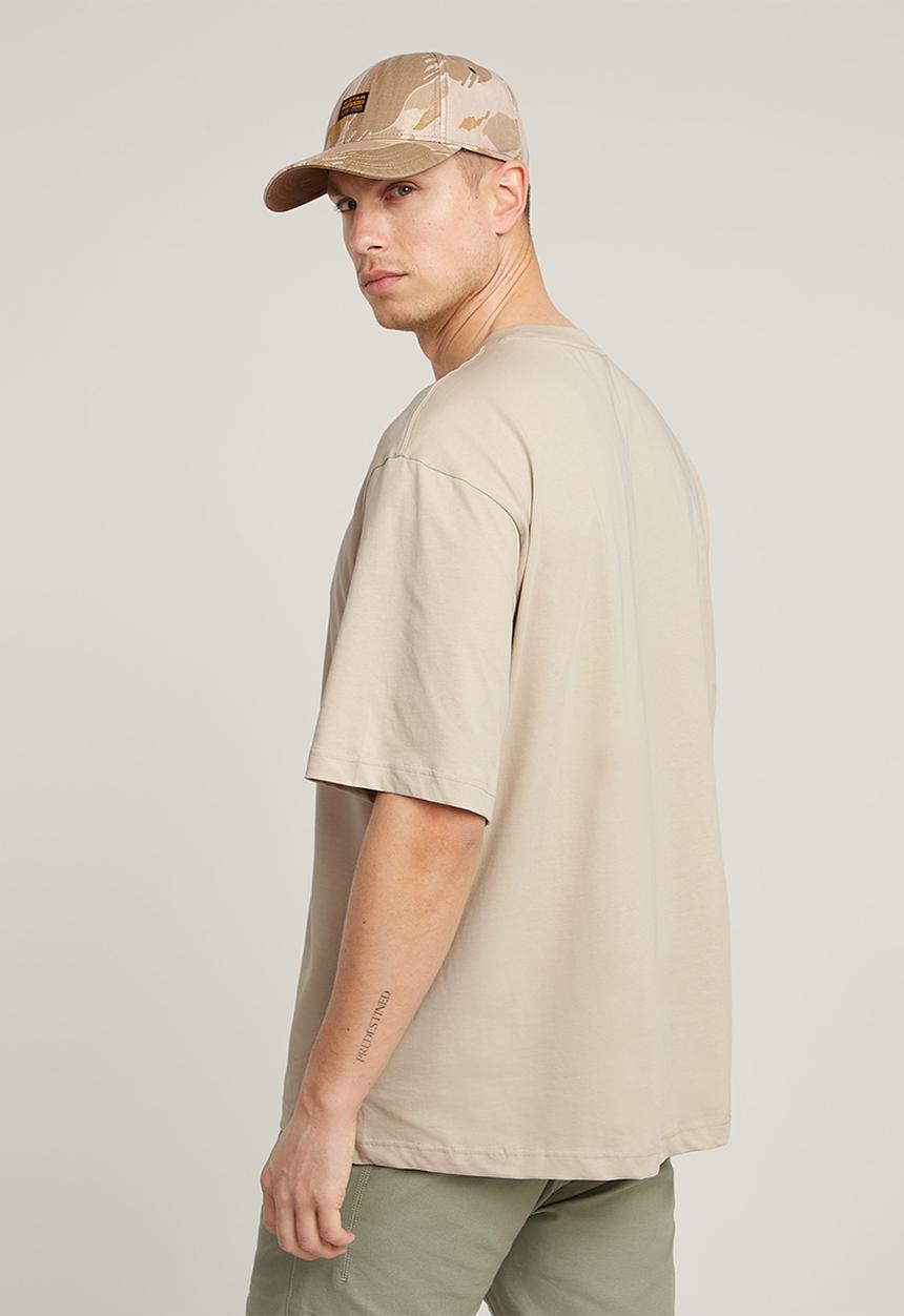 G-STAR - Center chest boxy r T-shirt - beige