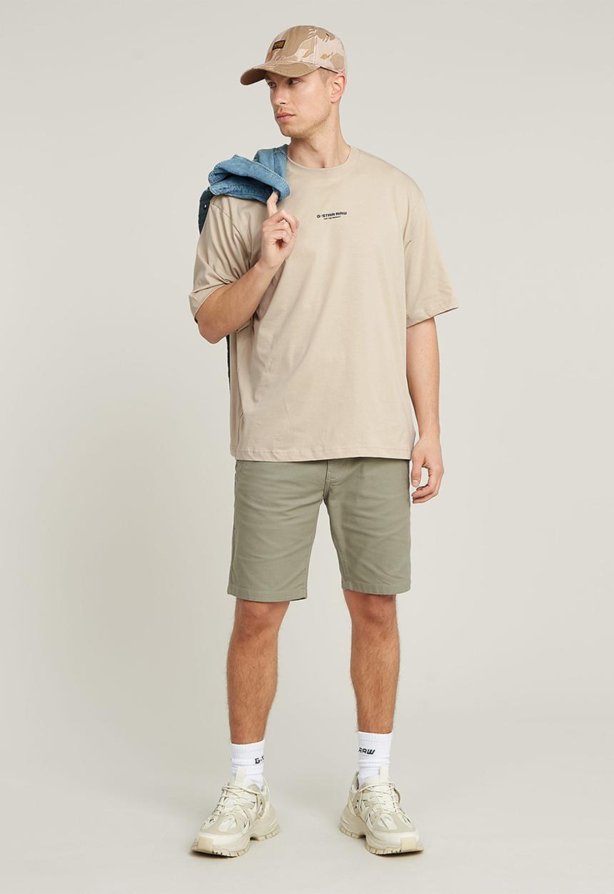 G-STAR - Center chest boxy r T-shirt - beige