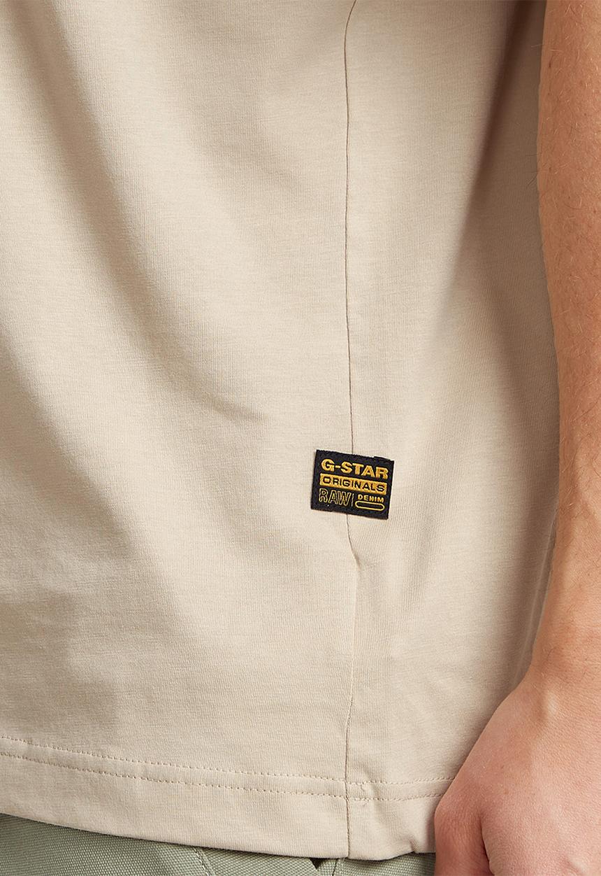 G-STAR - Center chest boxy r T-shirt - beige