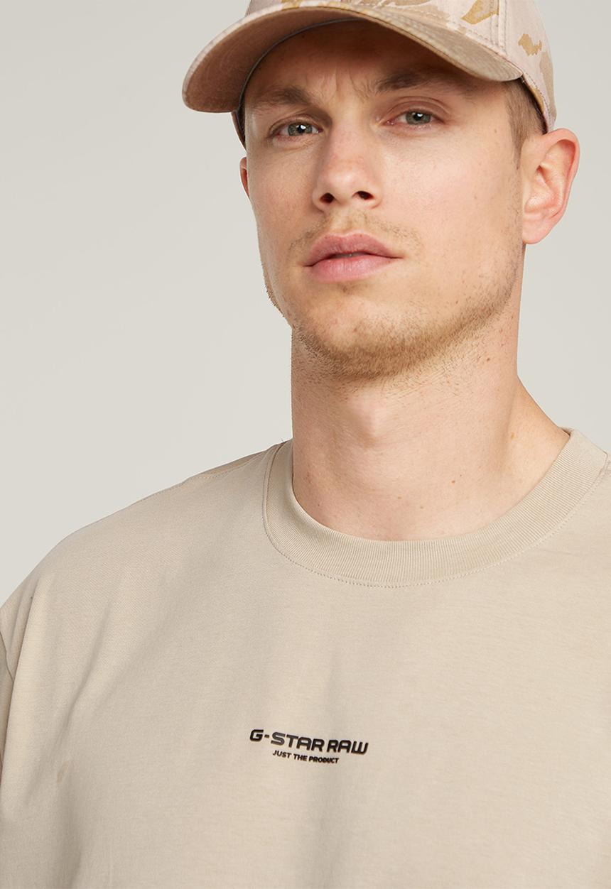 G-STAR - Center chest boxy r T-shirt - beige