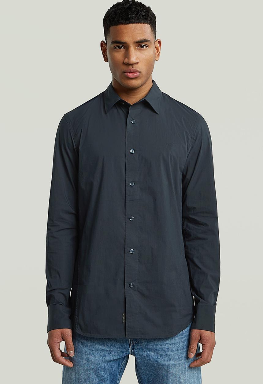 G-STAR - Uniform slim long sleeve shirt - dark blue