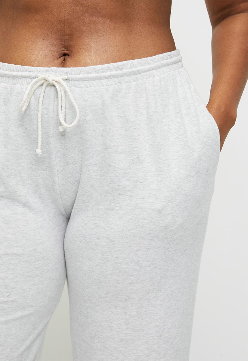 Cotton On - Plus Light Weight Super Soft Wide Leg Pant - Light Grey Marle