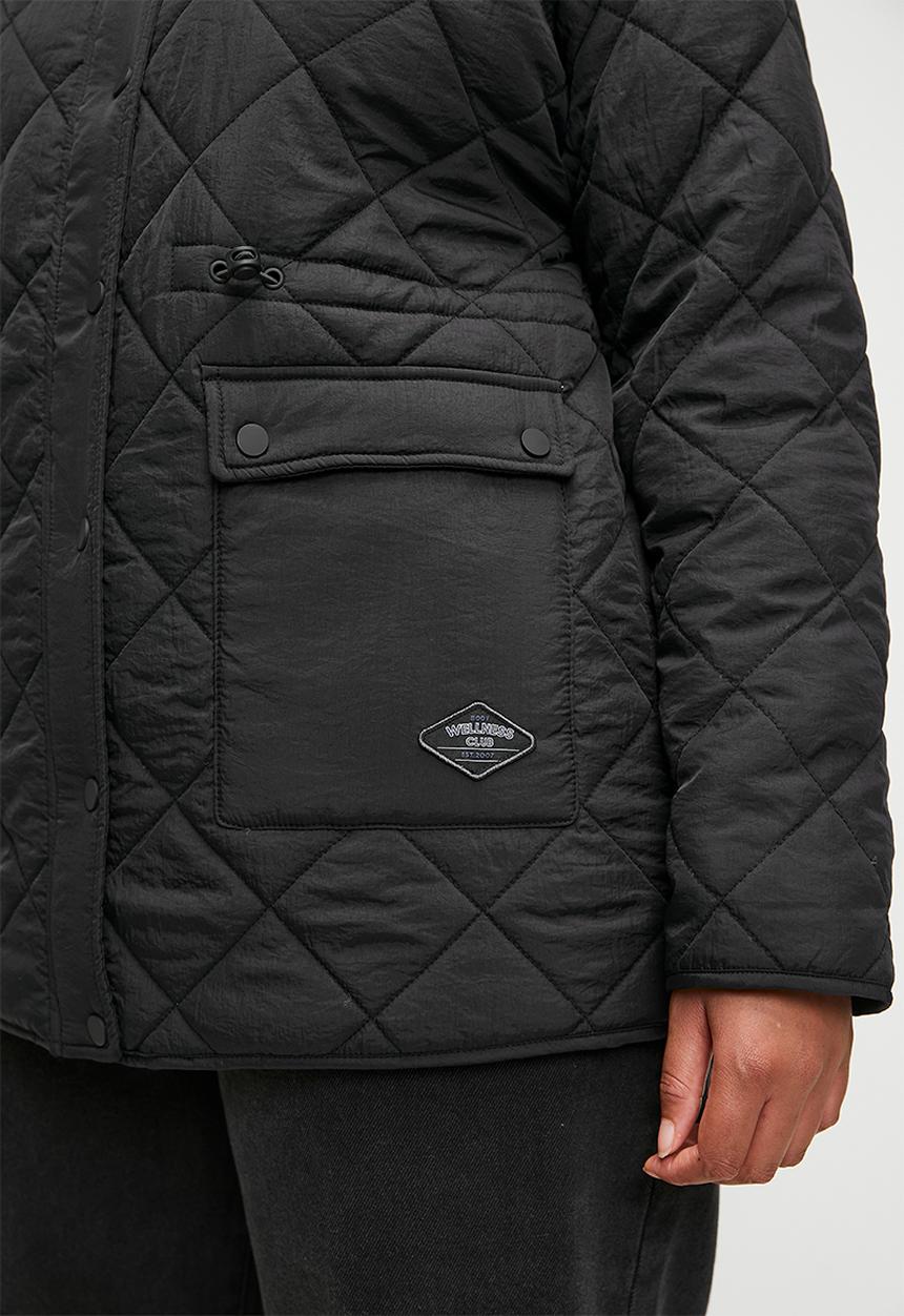 Cotton On - Plus Alpine Patch Pocket Jacket - Black
