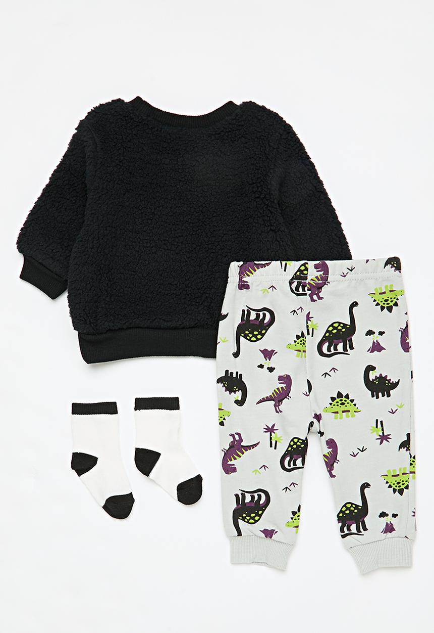 Pop Candy - Teddy fleece sweat top & legging set - multi