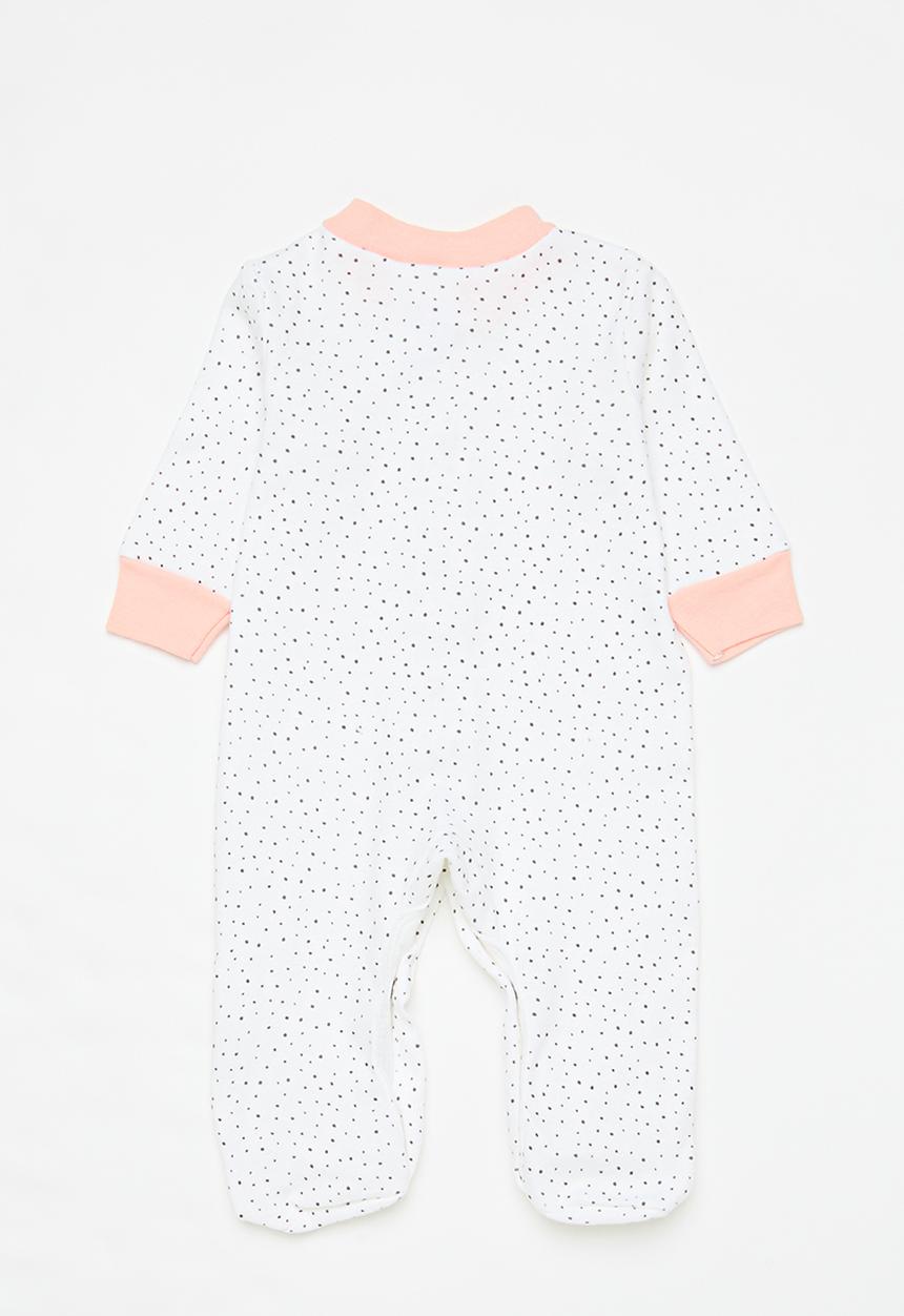 Pop Candy - 3 Pack sleepsuits - pink & white