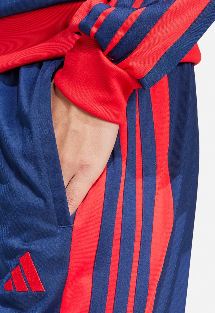 adidas Performance - 3-Stripes Tricot Regular Fit Colourblock Track Pants- Blue