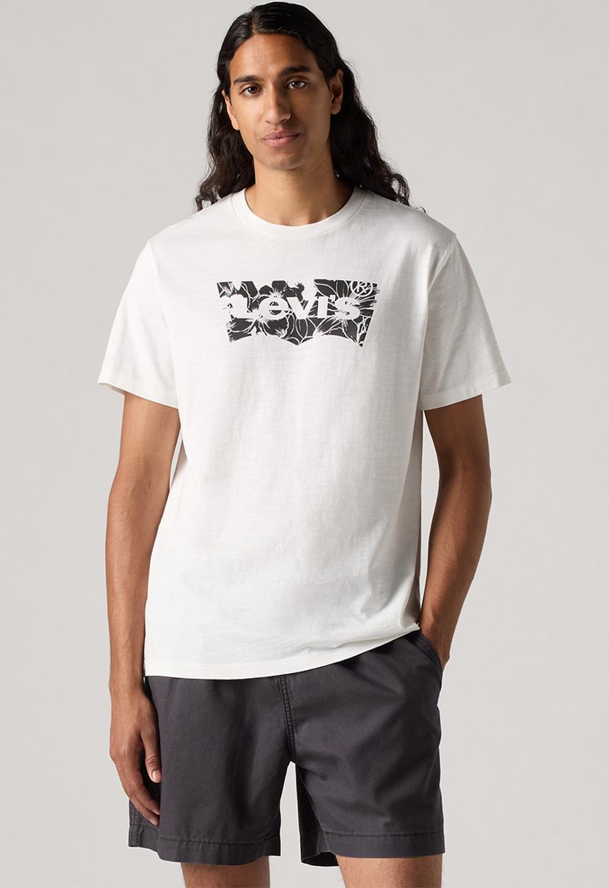 Levi’s® - Graphic crew neck tee ssnl batwing logo - white