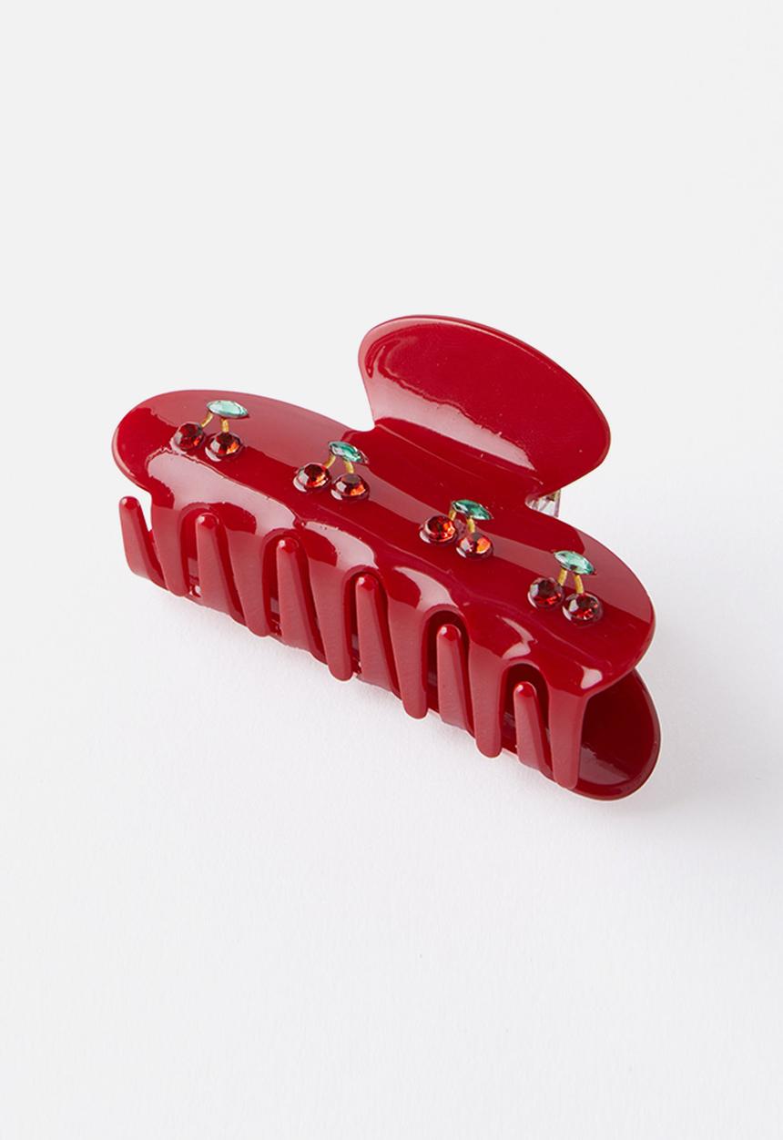 Rubi - Lily hair claw - red dia cherry